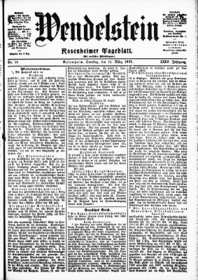 Wendelstein Samstag 11. März 1905