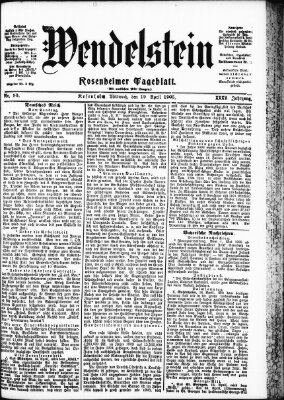 Wendelstein Mittwoch 19. April 1905