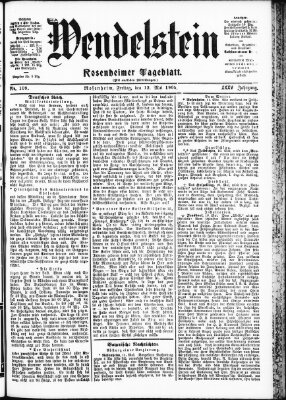 Wendelstein Freitag 12. Mai 1905