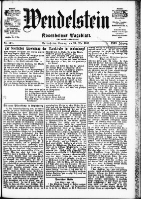 Wendelstein Sonntag 21. Mai 1905