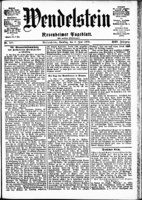 Wendelstein Samstag 3. Juni 1905