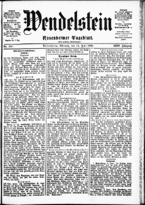 Wendelstein Sonntag 11. Juni 1905