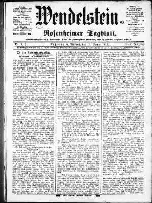 Wendelstein Mittwoch 3. Januar 1912