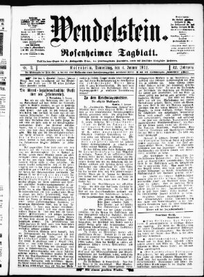 Wendelstein Donnerstag 4. Januar 1912