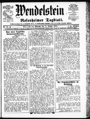 Wendelstein Mittwoch 14. Februar 1912