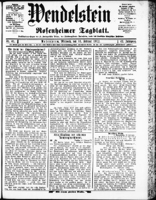 Wendelstein Mittwoch 21. Februar 1912