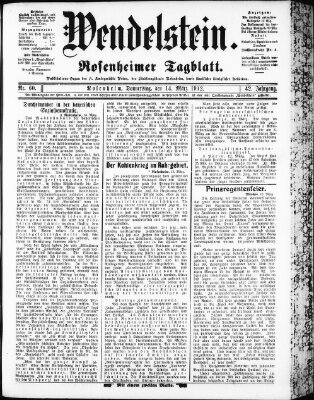 Wendelstein Donnerstag 14. März 1912