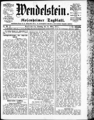 Wendelstein Sonntag 24. März 1912