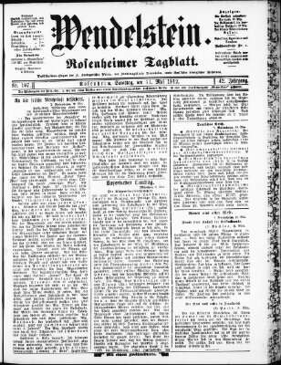 Wendelstein Samstag 11. Mai 1912