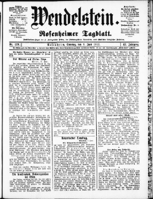 Wendelstein Sonntag 9. Juni 1912