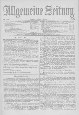 Allgemeine Zeitung Freitag 4. Oktober 1872