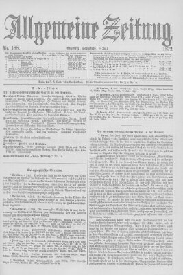 Allgemeine Zeitung Samstag 6. Juli 1872