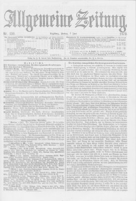 Allgemeine Zeitung Freitag 7. Juni 1872