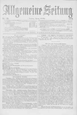 Allgemeine Zeitung Freitag 10. Mai 1872