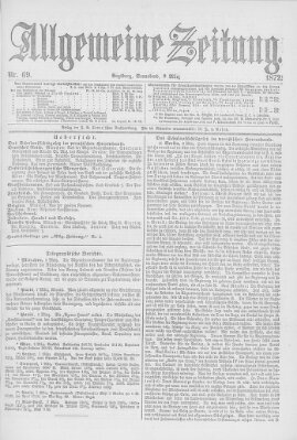 Allgemeine Zeitung Samstag 9. März 1872