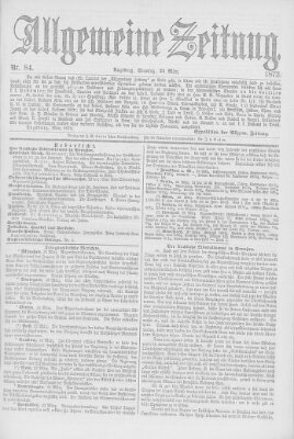 Allgemeine Zeitung Sonntag 24. März 1872