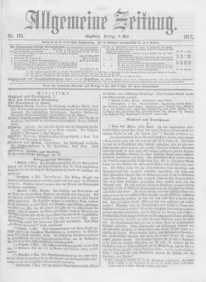 Allgemeine Zeitung Freitag 5. Mai 1871