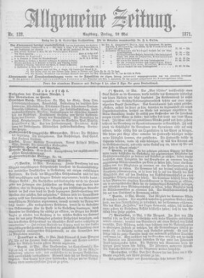 Allgemeine Zeitung Freitag 12. Mai 1871