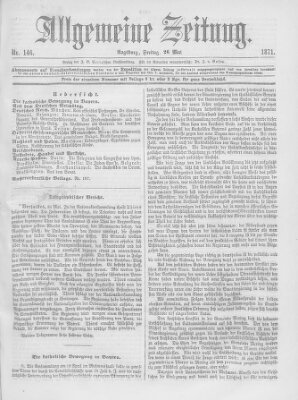 Allgemeine Zeitung Freitag 26. Mai 1871