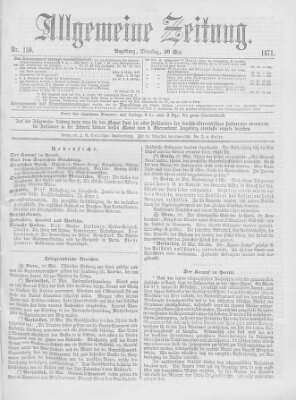 Allgemeine Zeitung Dienstag 30. Mai 1871