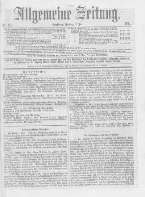 Allgemeine Zeitung Freitag 2. Juni 1871