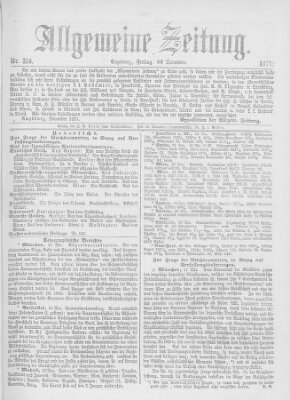 Allgemeine Zeitung Freitag 22. Dezember 1871