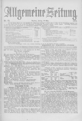 Allgemeine Zeitung Freitag 26. März 1875