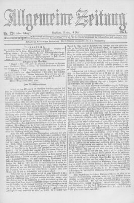 Allgemeine Zeitung Montag 4. Mai 1874