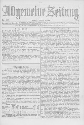 Allgemeine Zeitung Dienstag 12. Mai 1874