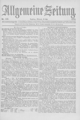 Allgemeine Zeitung Mittwoch 13. Mai 1874