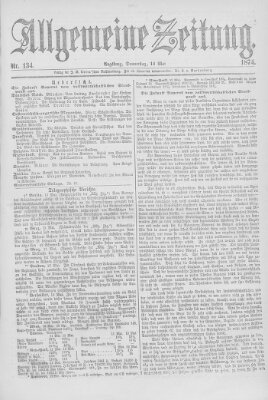 Allgemeine Zeitung Donnerstag 14. Mai 1874