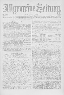 Allgemeine Zeitung Dienstag 26. Mai 1874