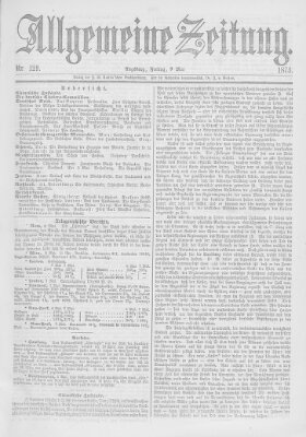 Allgemeine Zeitung Freitag 9. Mai 1873