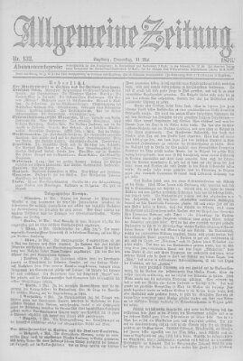 Allgemeine Zeitung Donnerstag 11. Mai 1876