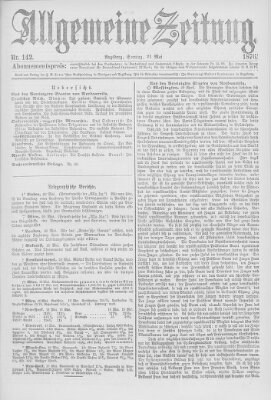 Allgemeine Zeitung Sonntag 21. Mai 1876