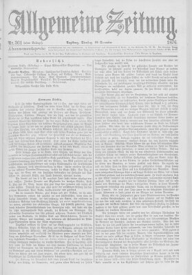 Allgemeine Zeitung Dienstag 26. Dezember 1876