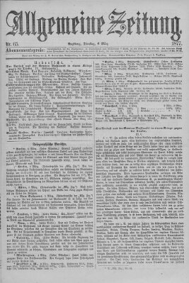 Allgemeine Zeitung Dienstag 6. März 1877