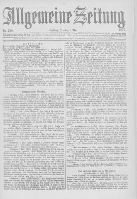 Allgemeine Zeitung Dienstag 8. Mai 1877