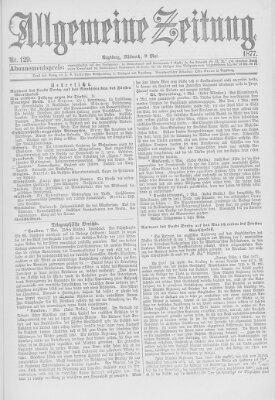 Allgemeine Zeitung Mittwoch 9. Mai 1877