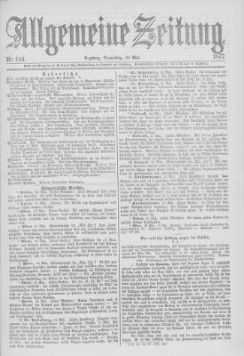 Allgemeine Zeitung Donnerstag 24. Mai 1877