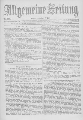 Allgemeine Zeitung Samstag 26. Mai 1877