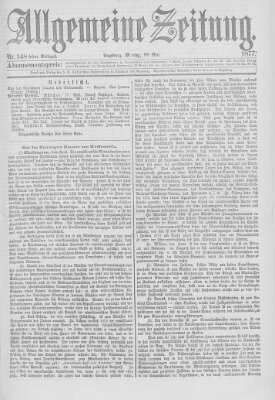 Allgemeine Zeitung Montag 28. Mai 1877