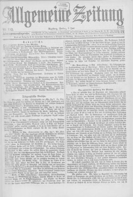 Allgemeine Zeitung Freitag 1. Juni 1877