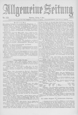 Allgemeine Zeitung Freitag 8. Juni 1877