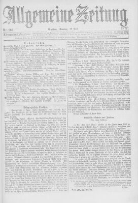 Allgemeine Zeitung Sonntag 10. Juni 1877