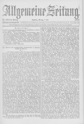 Allgemeine Zeitung Montag 9. Juli 1877