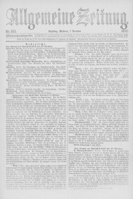 Allgemeine Zeitung Mittwoch 7. November 1877