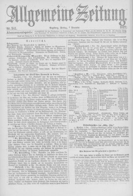 Allgemeine Zeitung Freitag 7. Dezember 1877