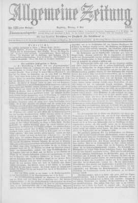 Allgemeine Zeitung Montag 3. Mai 1875