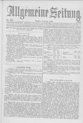 Allgemeine Zeitung Donnerstag 6. Mai 1875